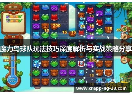 魔力鸟球队玩法技巧深度解析与实战策略分享