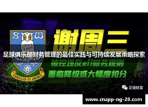 足球俱乐部财务管理的最佳实践与可持续发展策略探索